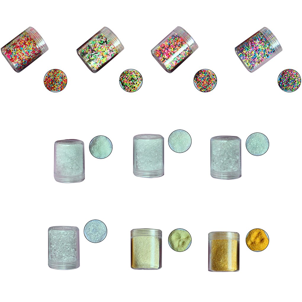 Lera material simulering choklad stänk socker nål simulering glass tårta dekoration diy kristall lera material