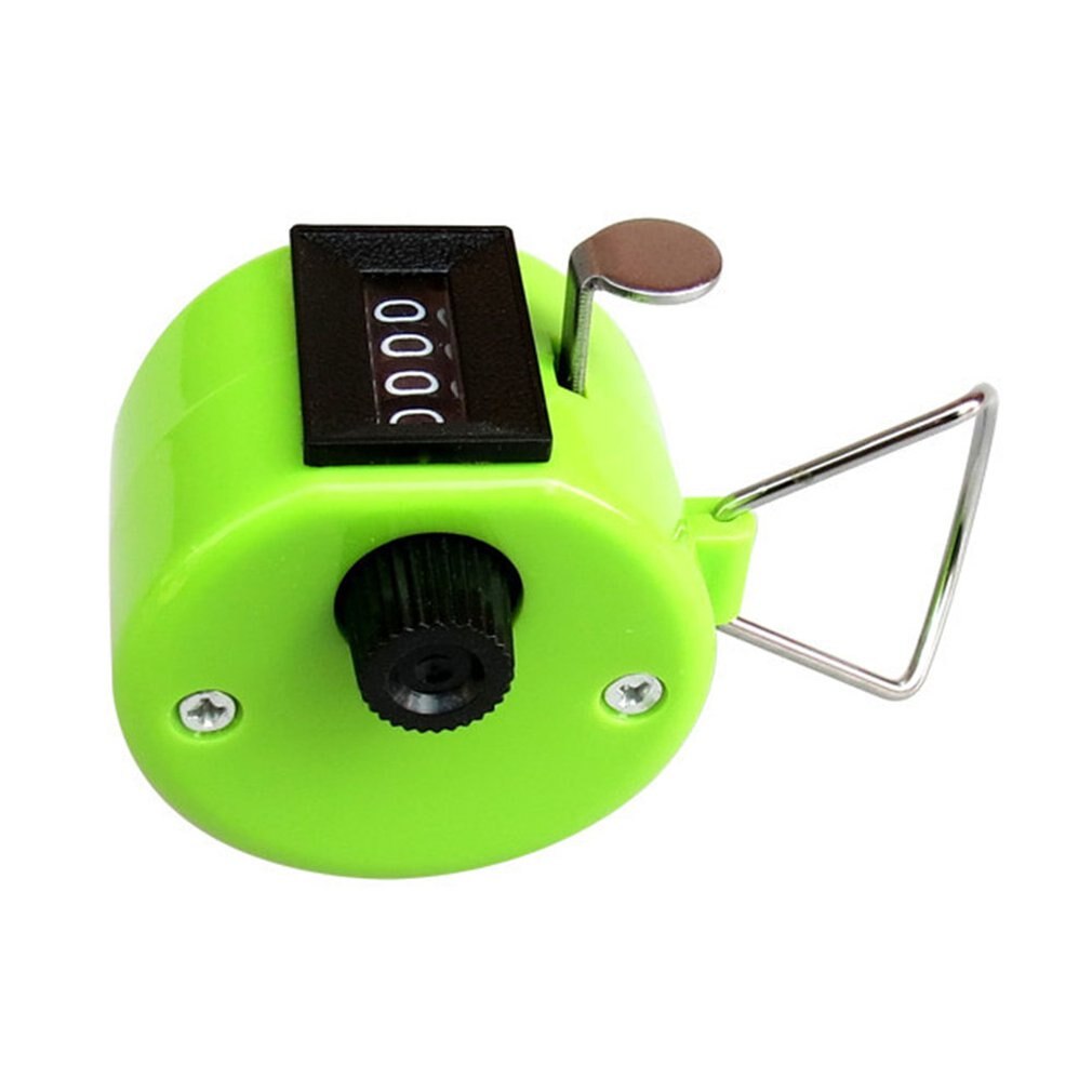 Compteur électronique de compteur manuel de machines en plastique de compteur mécanique de bouddha de quatre couleurs: green