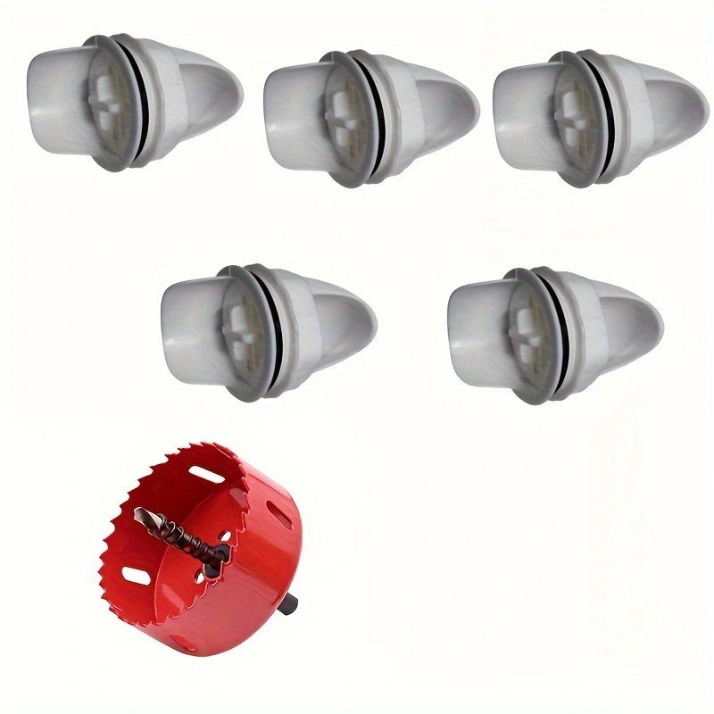 Chicken Feeder Poultry Feeder DIY Rainproof Feeder Port Kit For Bucket Tank Barrels Bins Gravity Feed Kit Troughs: WHITE