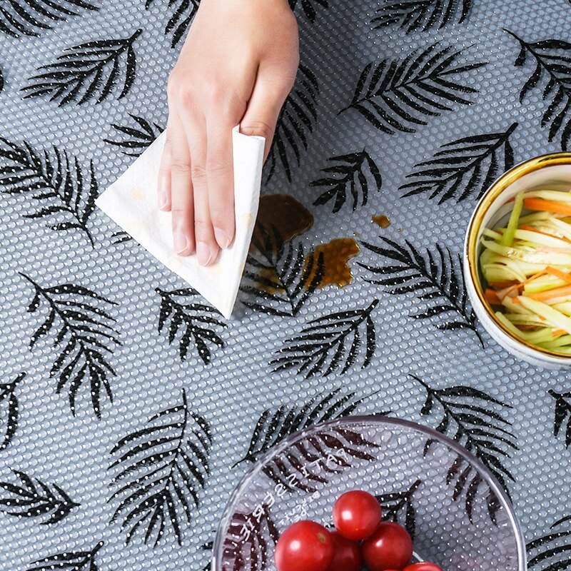 Lademat oliebestendig vochtbestendig keukentafel plankvoering matten kasten onderlegger papier antislip waterdichte kast placemat 45*122 cm