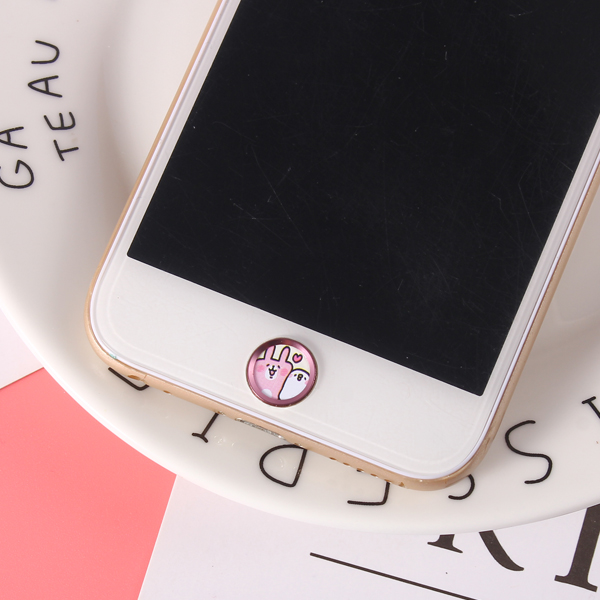 Dessin animé mignon licorne tactile ID accueil bouton autocollant pour iPhone 8 7 6S Plus 5S SE 5C pour iPad Air 2 Mini 4 clavier d'empreintes digitales: 3