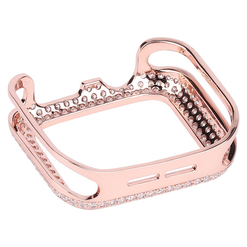 Luxury Metal Diamond Case For Apple Watch 38mm 40mm 42mm 44mm Watch Cover Shockproof Hard Shell For iWatch Series 6 5 4 3 2 1 SE