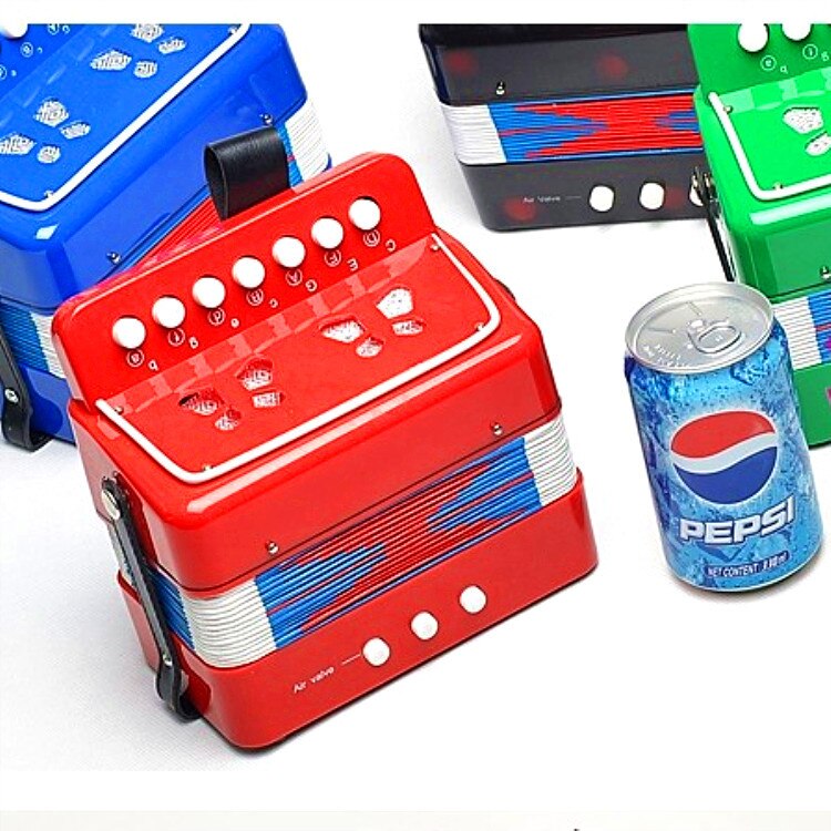 Children's Growth Musical Instrument 7-Key 2 Bass Small Accordion Children's Musical Instrument