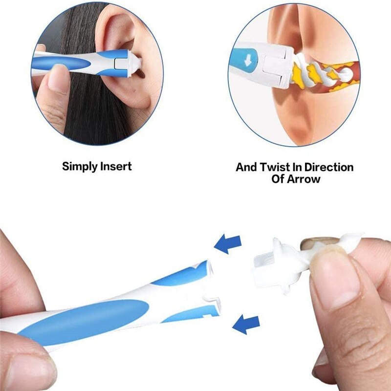 Oorreiniger Ear Wax Removal Tool Zachte Spiraal Oorsmeer Wisser Kit Gezondheid Oordoppen Gehoorapparaat Smart Oor Zorg gereedschap