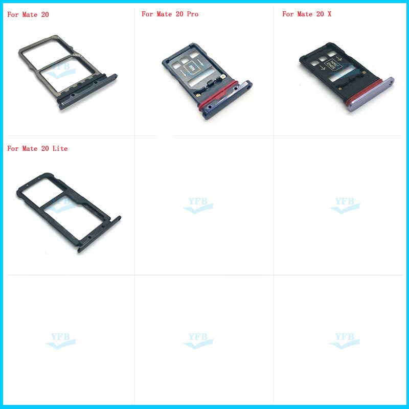 Sim Card Holder Slot Tray For Huawei Mate 20 X Pro Lite Replacement Parts