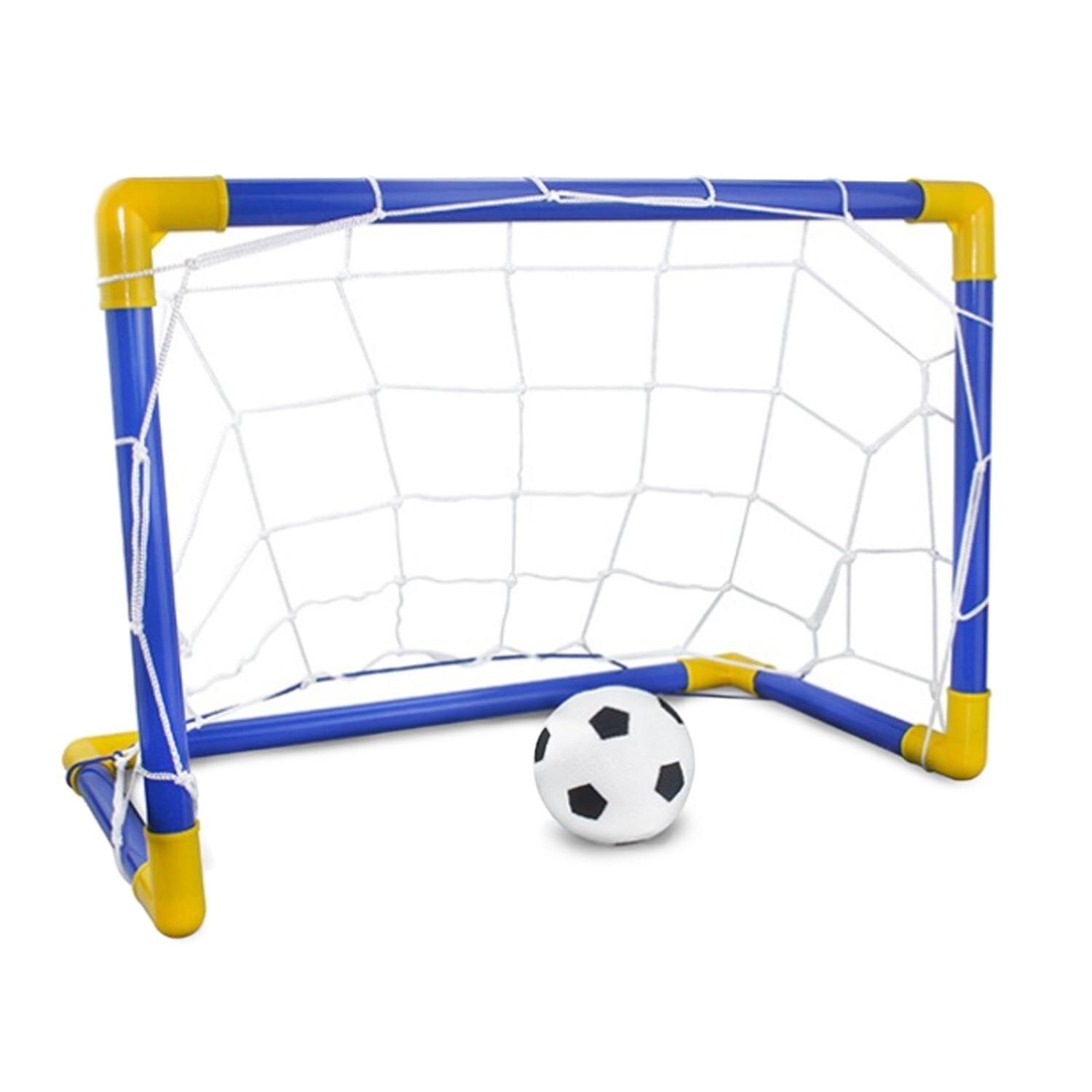 Kinderen Vouwen Voetbal Doel Set Met Bal Luchtpomp Voor Kinderen Parken Strand Outdoor Indoor Sport Spel Speelgoed 44.7X25.2X31.8 Cm
