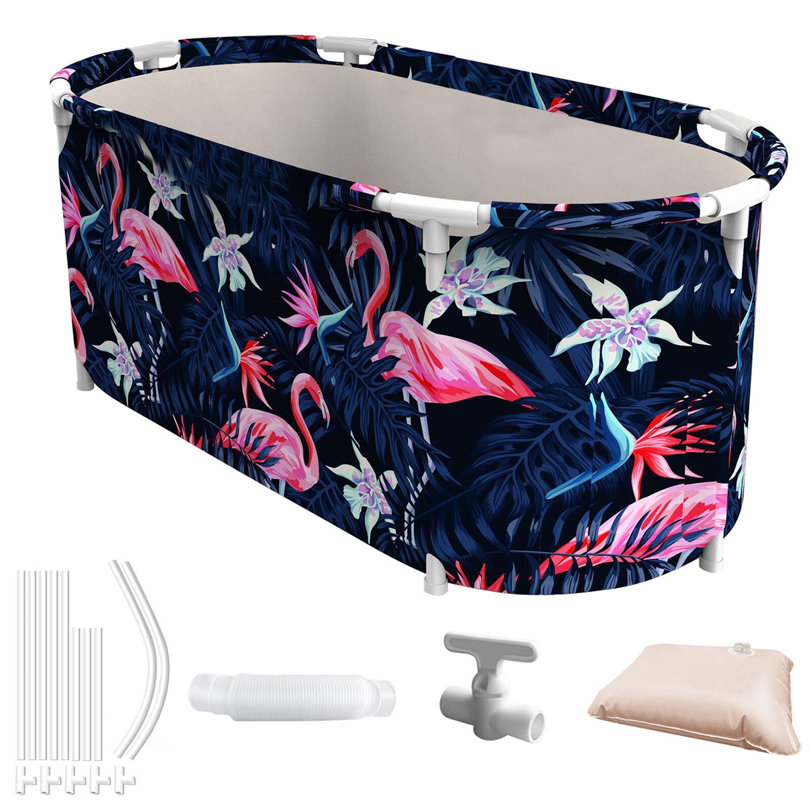 Bathtub Adult Bathtub Drain Folding Bath Tub Child Swimming Pool Adult Sauna SPA Full Body Wash Home Bath Barrel Artifact