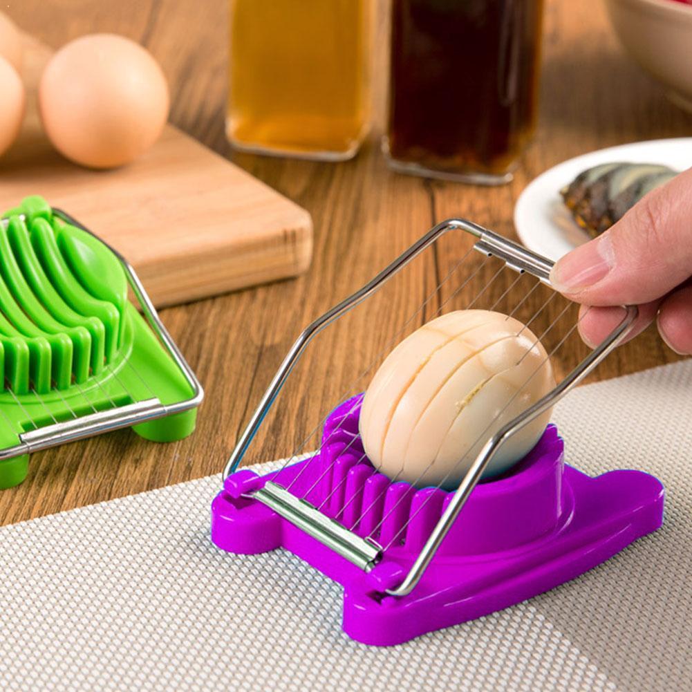 Roestvrij Staal Gesneden Ei Slicer Bewaard Ei Verdelers Keuken Gadgets Gereedschap Splitter Slicer Eieren Salade Cutter P0U3