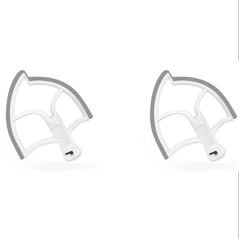 2 Pcs Flex Edge Beater for KitchenAid 6Qt Tilt-Head Stand Mixer,Food Processor Accessory,KitchenAid Accessory