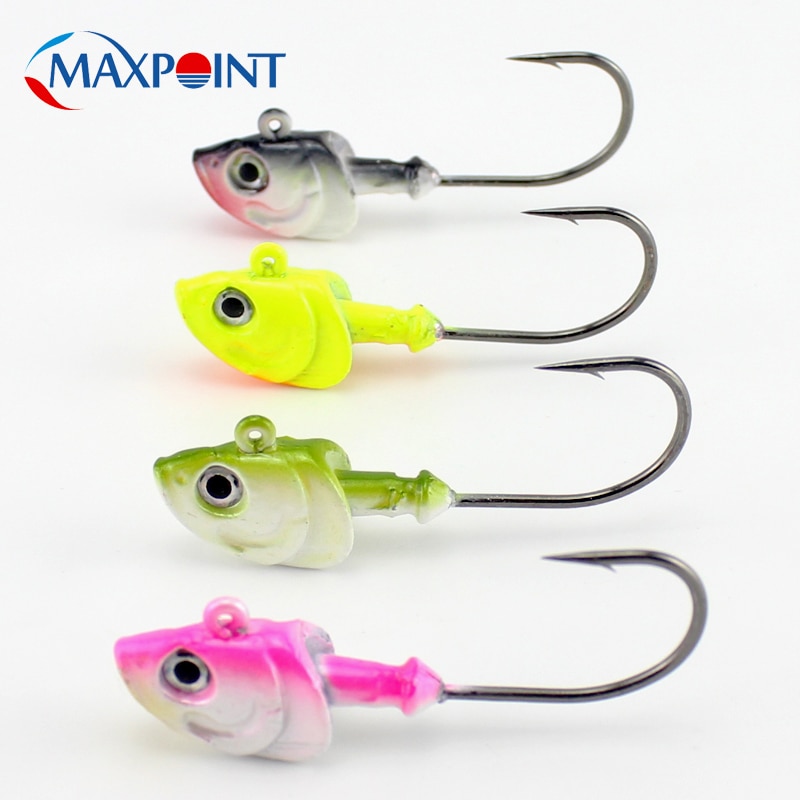 26g Lead Jig Head Saltwater Fishing Hooks for Swimbait Jiggs Lures 2pcs/pk Zander Pollock Jigging Fishing Bait