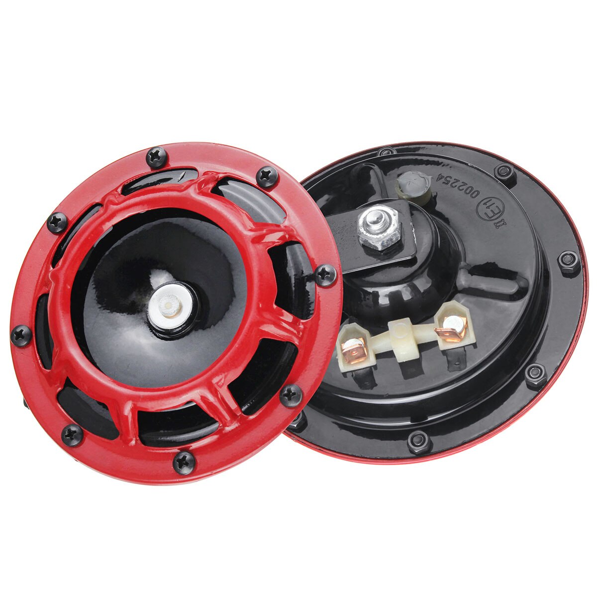 108-130db Loud 12V Universal Black Waterproof Electric Snail Horn Air Horn Treble Bass Sound For Car Motorcycle Truck Boat