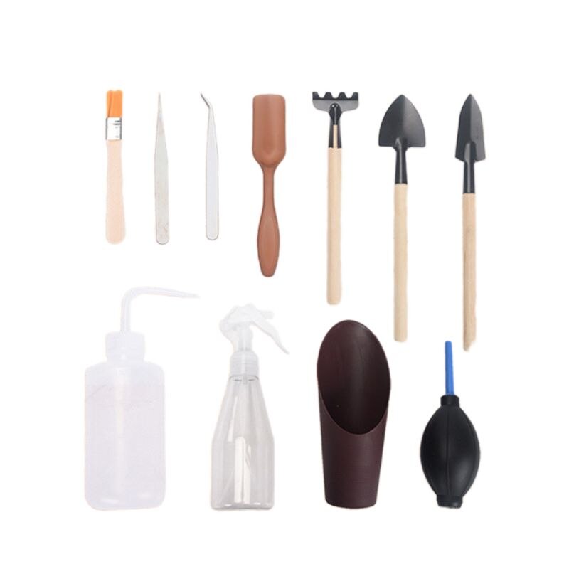 Mini Garden Tools Sets Succulent Plants Bonsai Miniature Planting Flower Gardening Tools Combination Packages