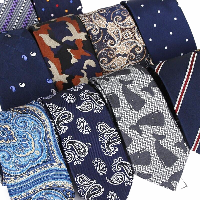 Corbatas delgadas de Cachemira a rayas para hombre de 6cm, , accesorios de ropa superior, cuello de camisas blancas de boda, para hombre, corbata a cuadros