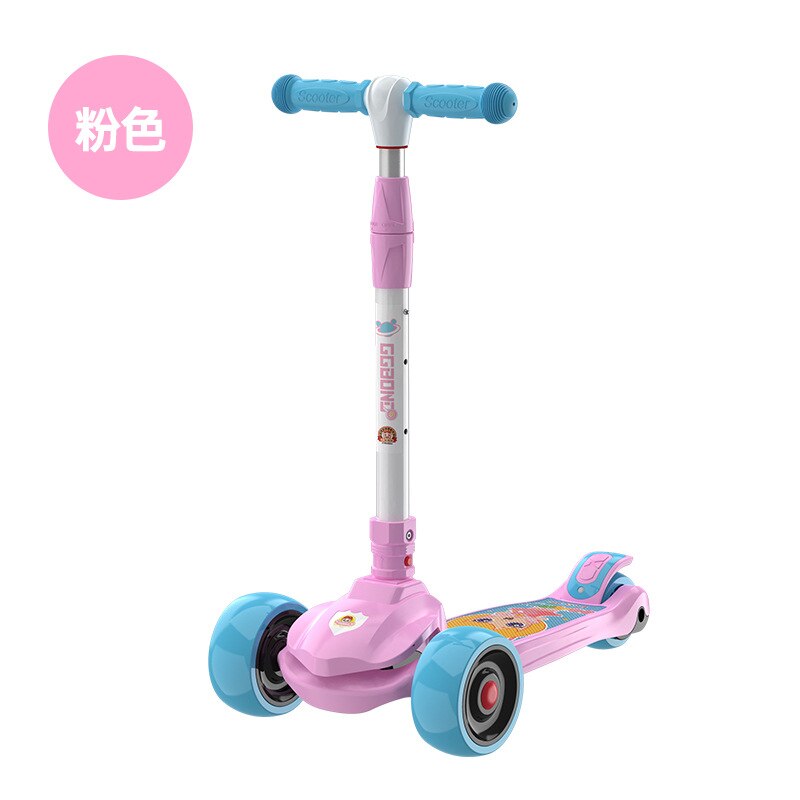 Baby Scooter Kan Zitten Op Een Voet Slide 1-3-6-12 Jaar Oude Baby Kind Pedaal opvouwbare Katrol: 1