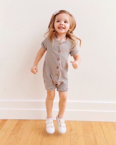 Pelele para recién nacidos, niño y niña, mono, atuendos a rayas, ropa de verano