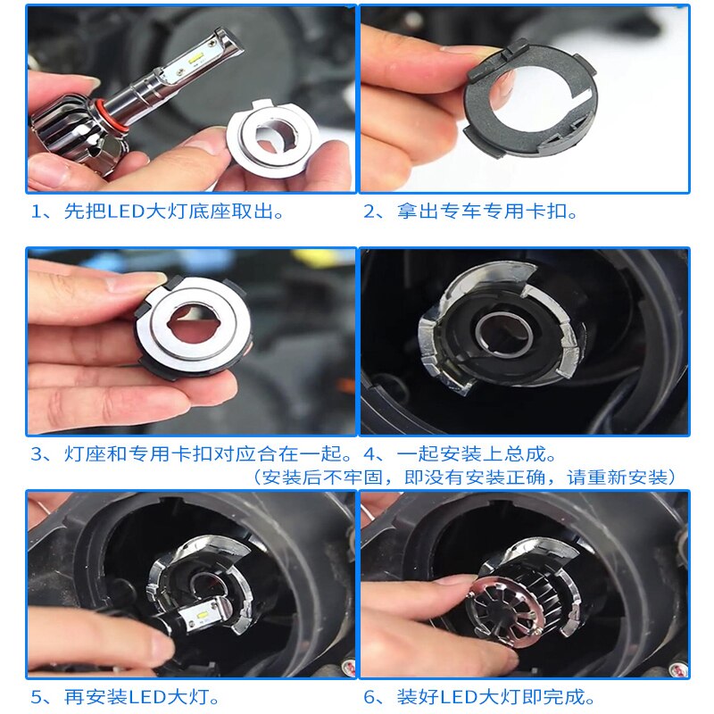 1pc h7 ledde adapter bas för hyundai veloster  i30 halvljus ledde  h7 lamphållaren adapter för kia  k4 k5 sorento ledde strålkastare