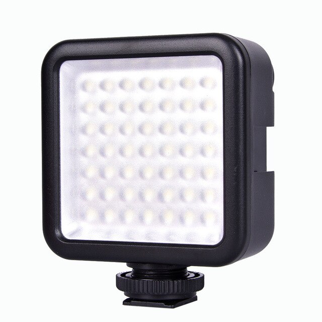 Ulanzi VL49 VL81 Mini LED Video Light Photography Lamp 6W Dimmable 5500K + Cold Shoe Mount for Canon Nikon Sony DSLR SLR Camera: W49