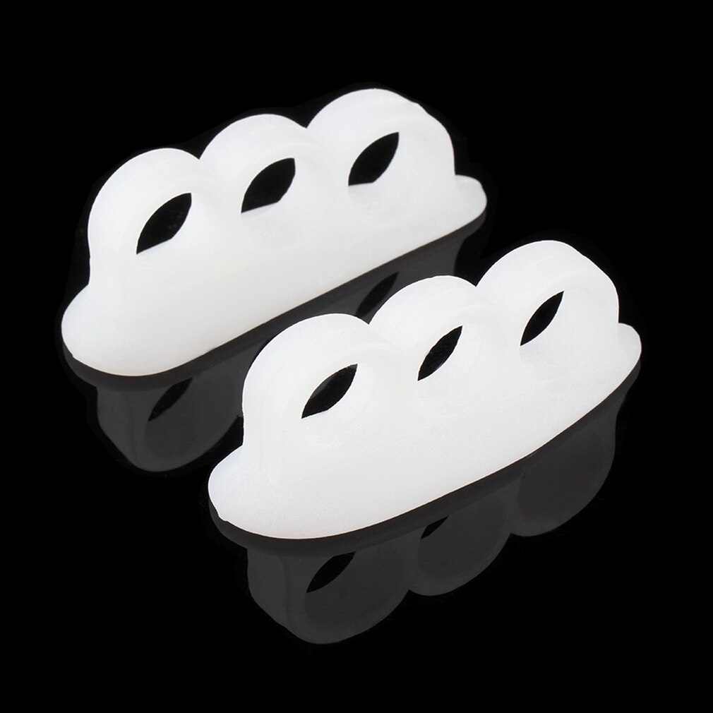 1pair Gel Toe Separators Stretchers Alignment Overlapping Toes Orthotics Hammer Orthopedic Cushion Feet Care Shoes Insoles