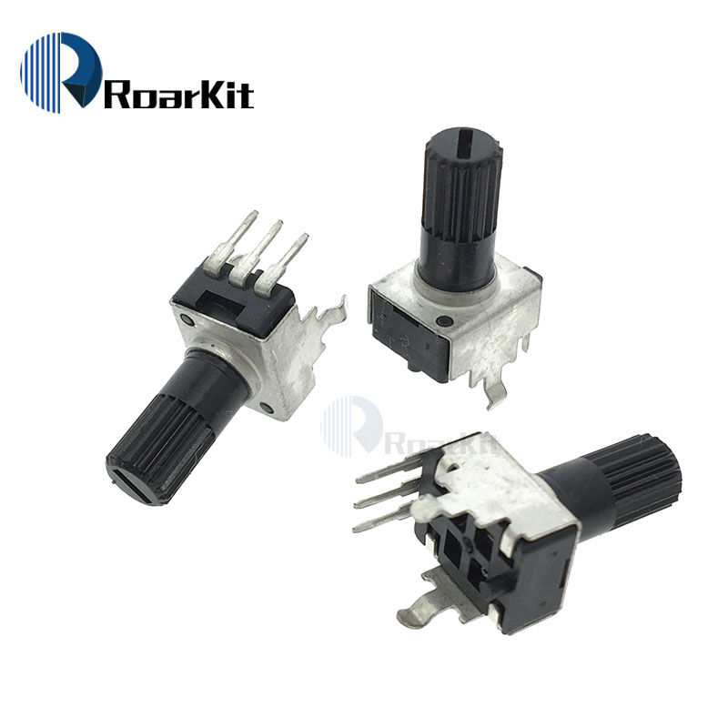 Sourcingmap 10K Ohm Potentiometer Set - 5 Stück Gerändelte Drehschalter 6mm