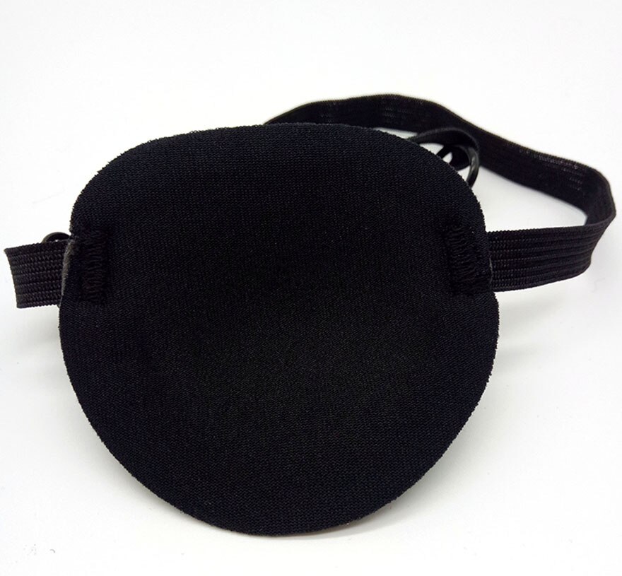 Z wzorem pojedynczego oka skrawek regulowany zmywalny wklęsła maska na oczy dorosły dzieciak piracka opaska na oko pomoc w leczeniu zaburzeń snu kostium pirata impreza z okazji Halloween dla obu płci: styl 1