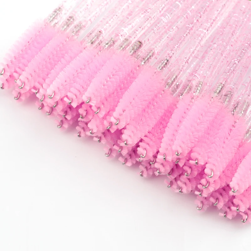 5/25/50pcs Mascara Wands Applicator Cosmetics Eyelash Brush Comb Crystal Eyelash Brushes Makeup Beauty Eye Brush