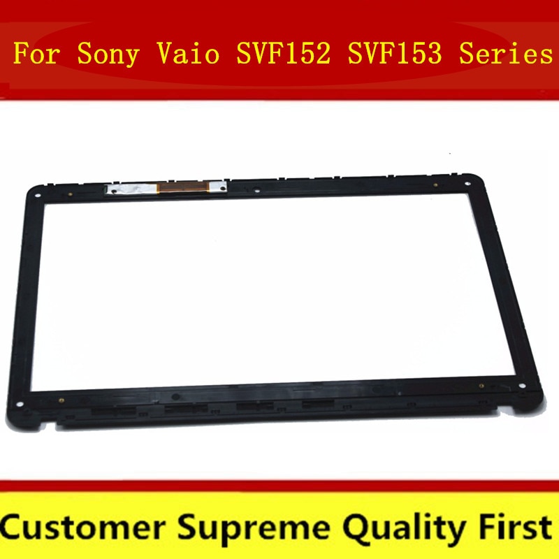 15.6 cal ramka ekranu dotykowego wymiana szkło digitizer czujnik ramki dla Sony Vaio SVF152 SVF152C29M SVF1521Q1EB SVF152A laptopa