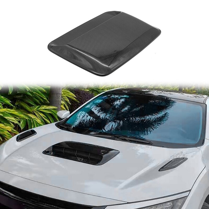 Car Universal Hood Vent Air Outlet Cover for Infiniti Mazda Tesla Hood Scoop Air Flow Intake Vent Cover