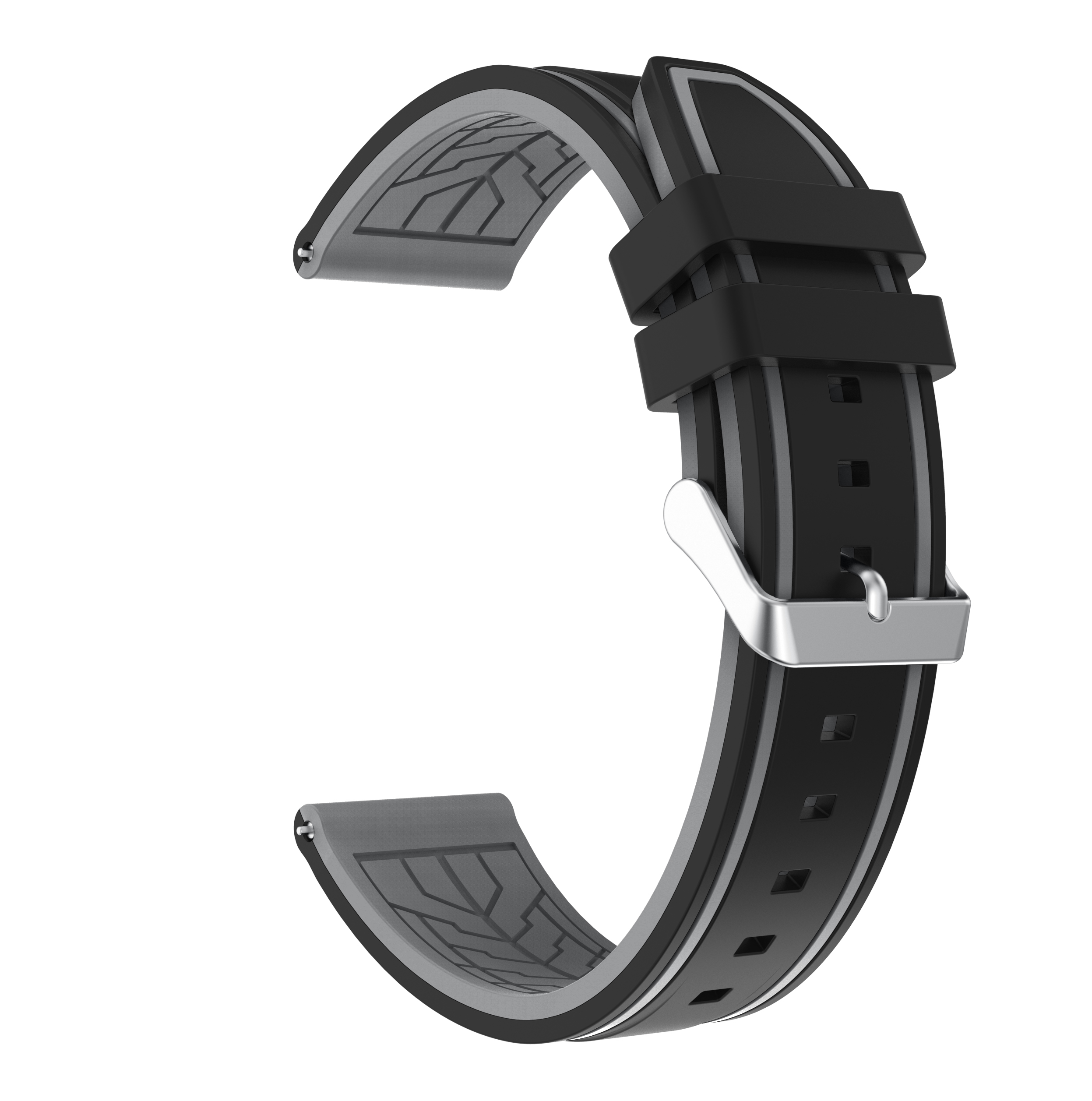 For gtr2 Strap Silicone Watchband for Xiaomi Huami Amazfit Gtr 2 2e / 47mm Band Sport Replacement Wristband Correa 22mm: dark grey