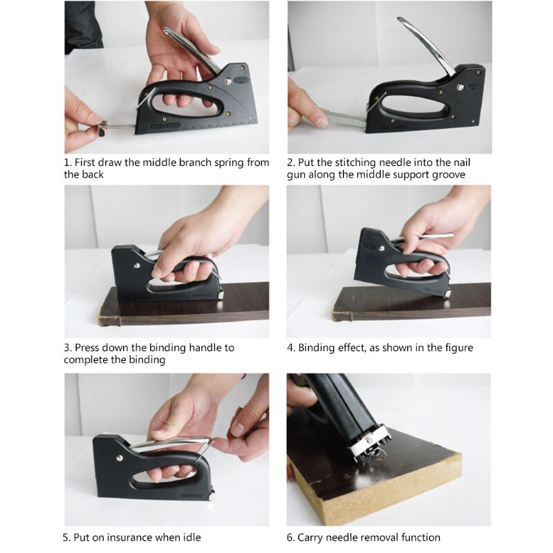 Heavy Duty Multitool Nail Staple Machine Stapler Stapling Remover for Wood Door Upholstery Framing Nailers Tool