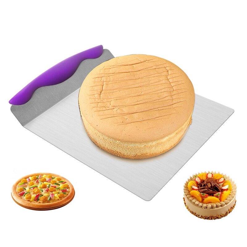 Bakken Tools Roestvrij Staal Overdracht Cake Tray Bewegende Plaat Brood Pizza Transfer Blade Lifter Schop Bakvormen Pastry Schraper