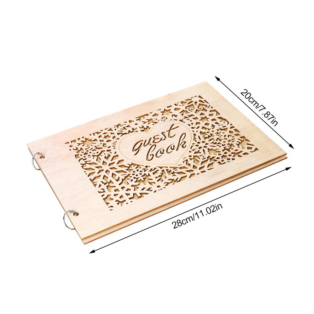 DIY Wedding Guest Book Planner Wedding Wooden Organizer Perfect Crafts For Wedding Party Supplies Signature Book Sign