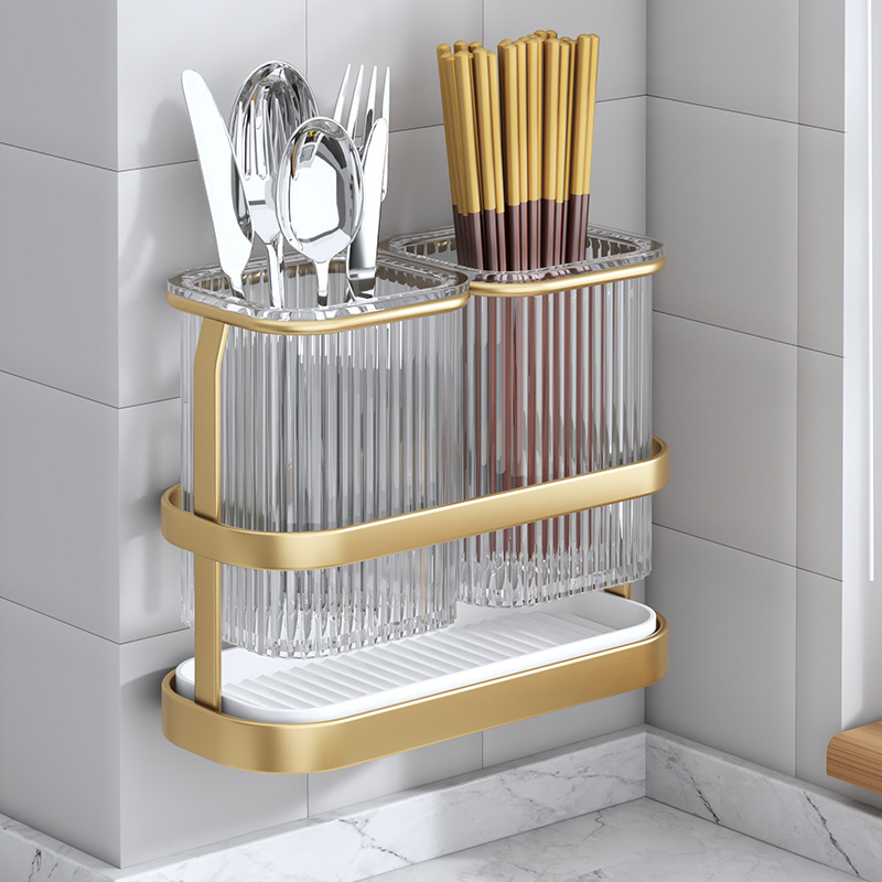 Porte-couverts de cuisine, rangement pour baguettes T1 Évier à couverts, Porte-baguettes Cuillère Fourchette Égouttoir T1