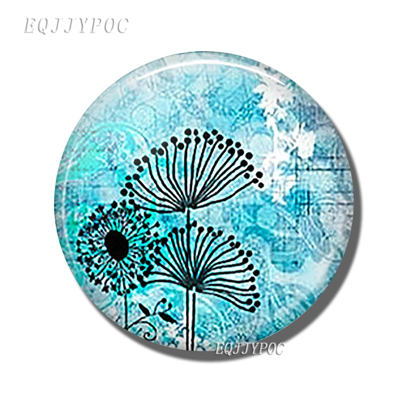 Mergulho 30mm geladeira ímã oceano subaquático criatura foto de vidro cabochão geladeira magnética adesivos nota decoração da sua casa: Preto