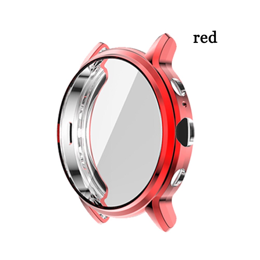 Tencloud Protective Case For Fossil Gen 5 Carlyle Soft TPU Protector For Gen 5 Carlyle Full Screen Cover Bumper Anti-shock Shell: red