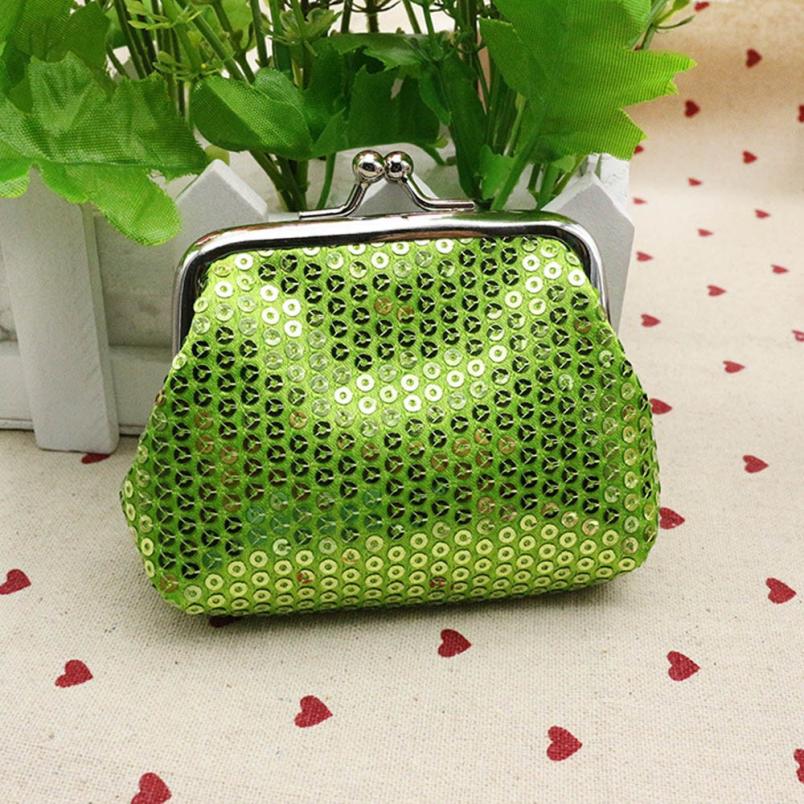 Womens Small Sequin womens wallets and purses Coin Purse Clutch Handbag Bag monederos para monedas kids wallet mini purse Lucky