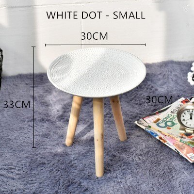 Enkel stil te sofabord stue borde hjem sengebord kombination dekorationer: Hvid lille