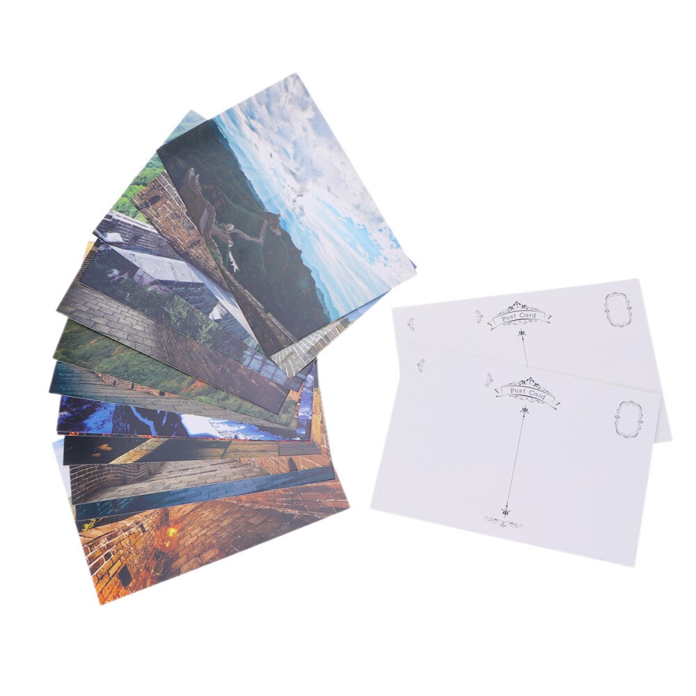 15Pcs Traditional Chinese Postcards The Great Wall Photography Series Postcard Cards Stationery