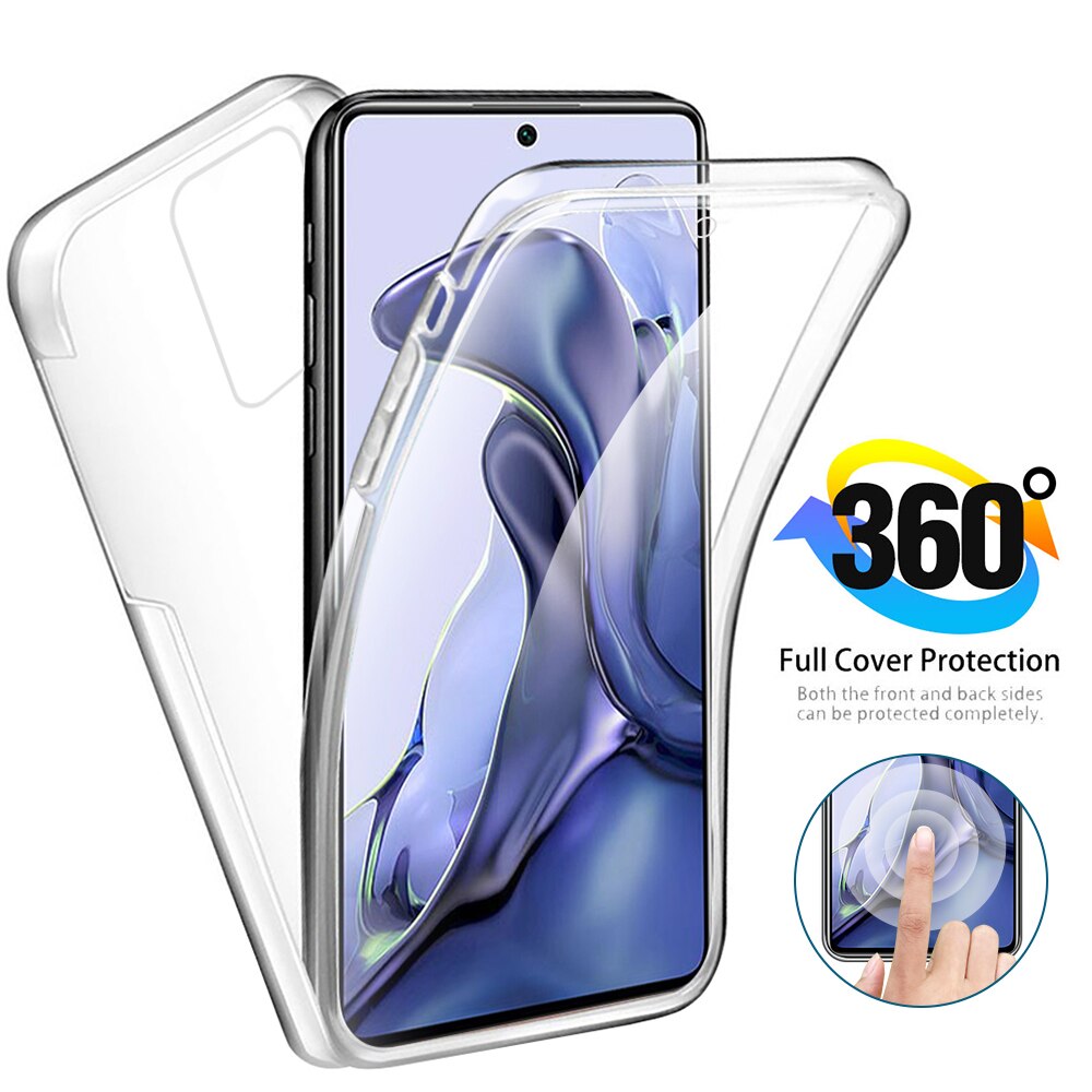 360 Cover Op Voor Xiaomi 11 T Pro 6.67Inch Case Soft Tpu Dubbelzijdig Transparant Coque Voor Xiaomi 11 T Xiomi Xaomi Mi11 T Mi 11Tpro