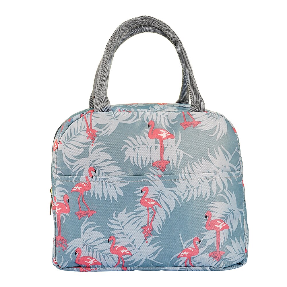 Upackor Tote Mittagessen Tasche Flamingo Muster Tragbare Isoliert Thermischen Picknick Fall Bequem Outdoor Bento 39*19cm: UP003 C