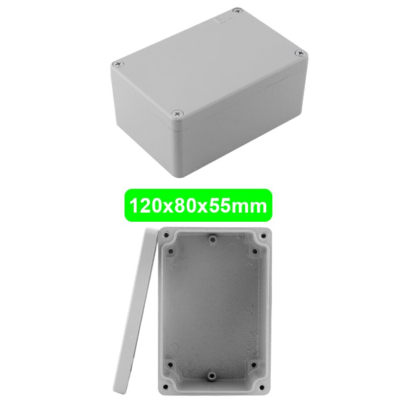 Industry IP66 Waterproof Cast Aluminum Junction Box for electronic project Outdoor Explosion-proof Electrical Enclosure Case: 120X80X56mm(LxWxH)