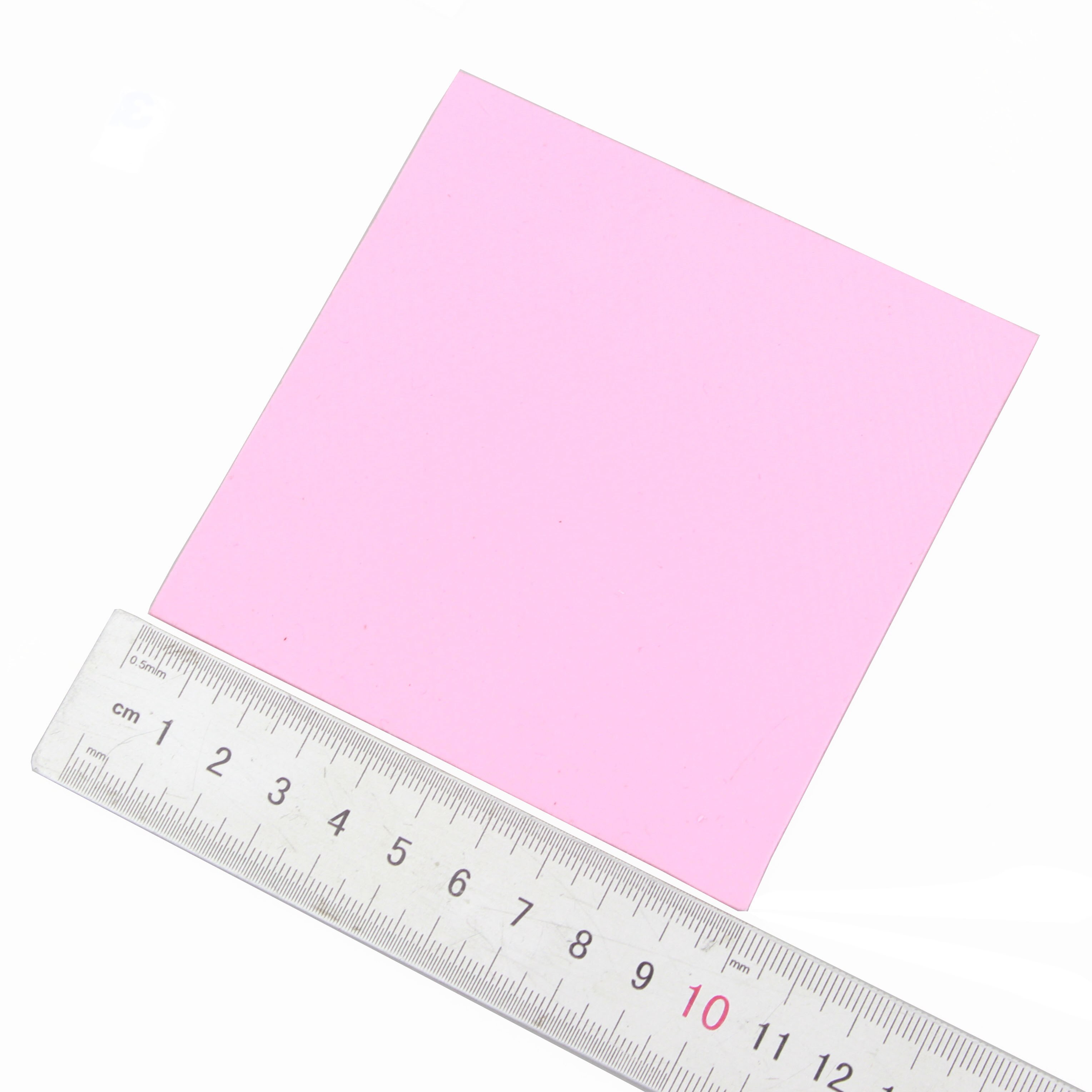 1pcs Gdstime 100mm x 100mm x 1mm 0.1cm Thickness Pink Thermal Conductive Silicone Pad