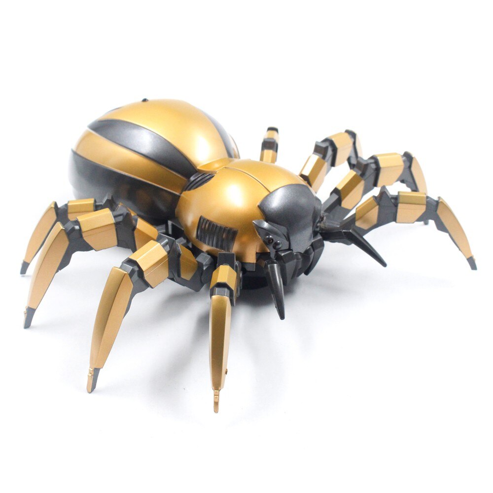 Araignée mécanique à télécommande infrarouge d'or de Simulation élevée avec l'araignée mécanique de télécommande LED avec le LED