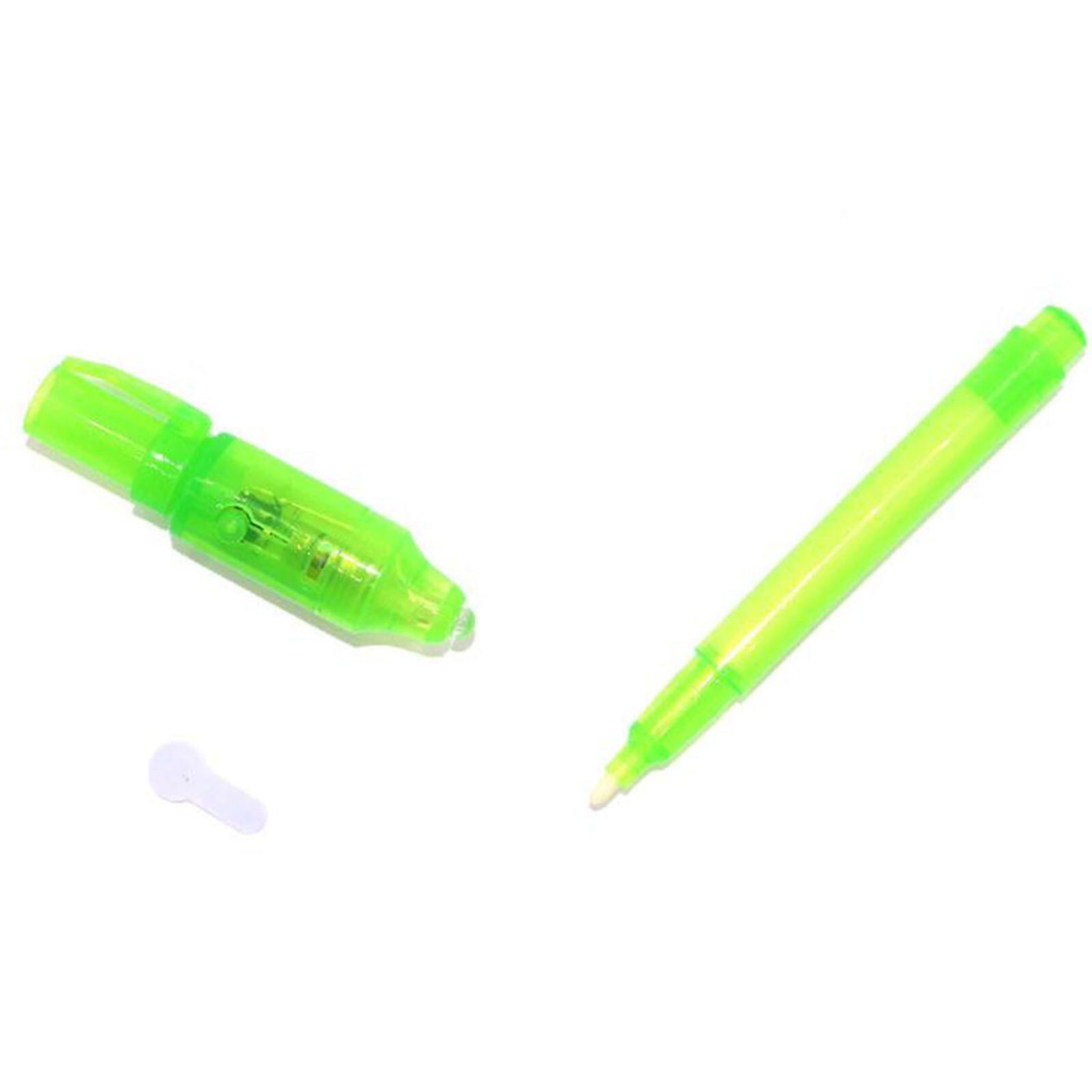 Set Van 14 Onzichtbare Pen Maker Kids Kleine Bericht Pen Met Ingebouwde Light 20Ml School Kantoorbenodigdheden party Gunsten @ 40