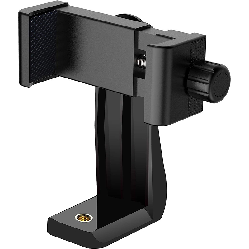 Trépied support de téléphone adaptateur standard, appareil photo numérique rotatif, support rapide, monopode réglable pour iPhone, caméscope, téléphones portables: Black