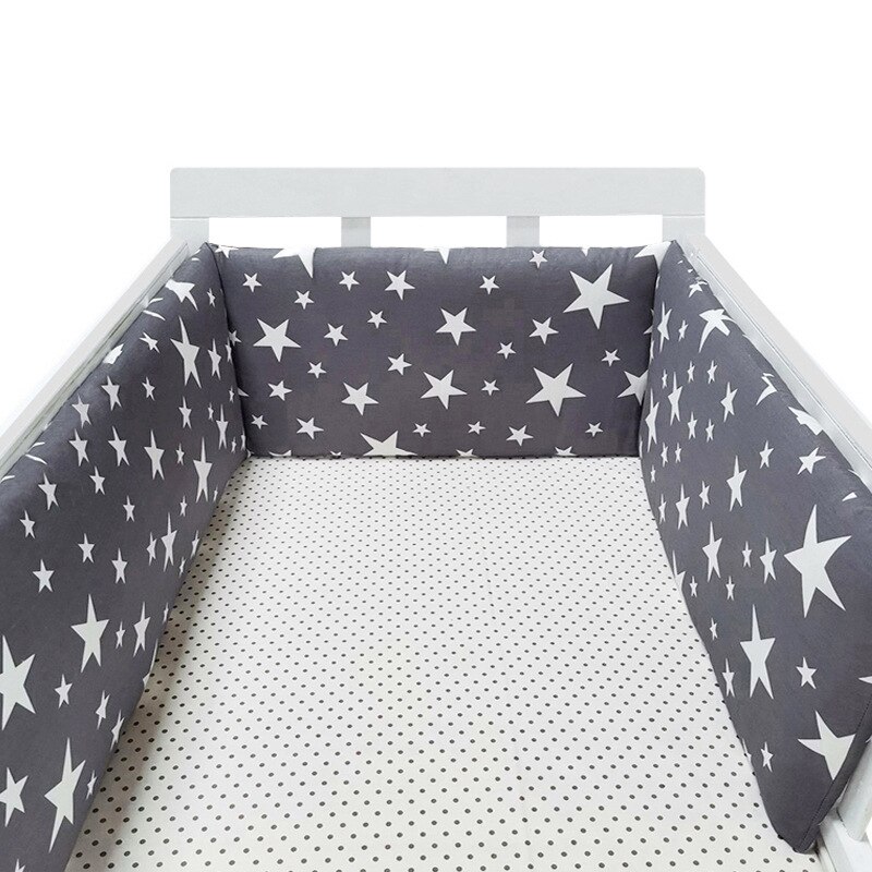 2M Crib Bumper Side Wieg Vier Seizoenen Universele Kinderen Fall-Proof Katoen Bed Omringd Door Katoen Wieg vangrail Geweven Wieg: F