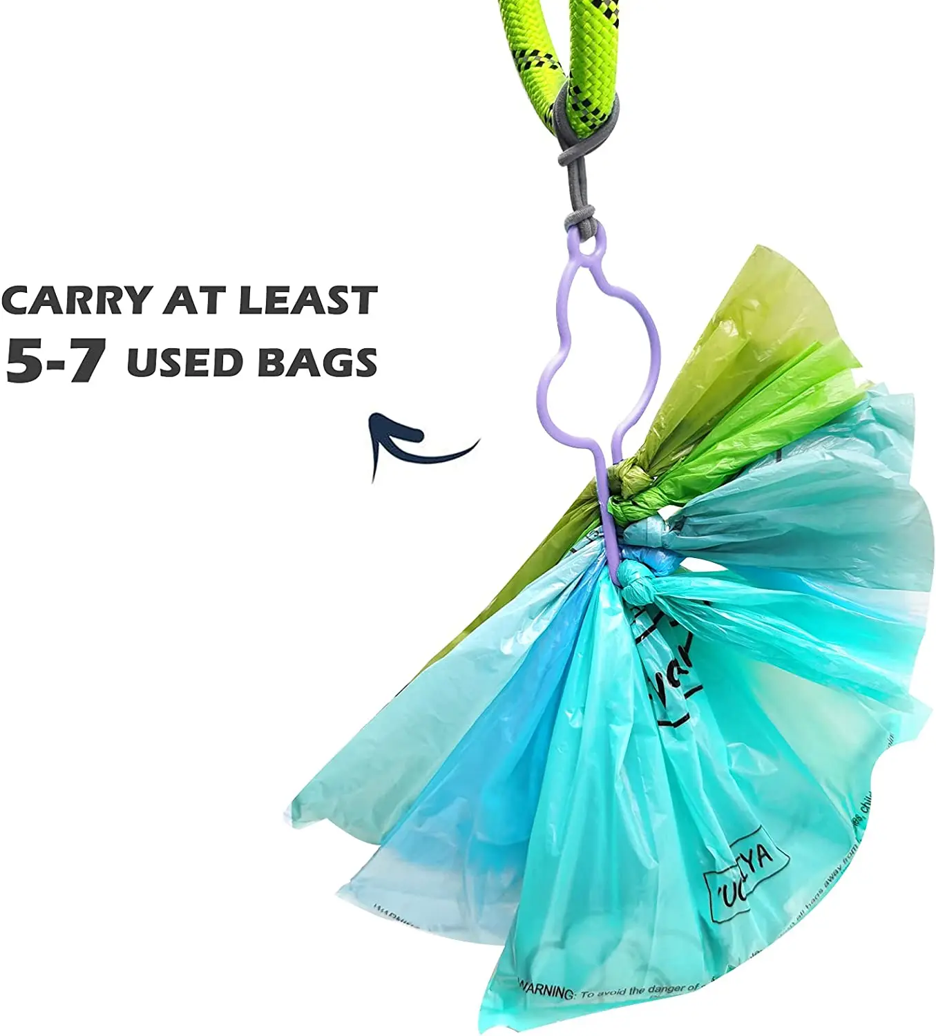 Distributeur de sacs de merde de chien mains libres, support pour laisse, sacs de déchets pour animaux de compagnie, accessoires de marche, fournitures de nettoyage pour chiens