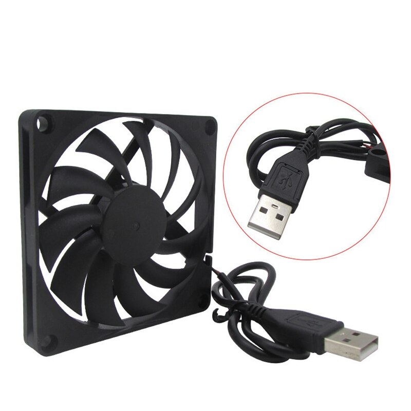 Gdstime fans 80mm 5V USB Fan 80mm 8cm 8015 Bürstenlosen DC Lüfter PC Computer Router fall Fan Kühler 2Pcs