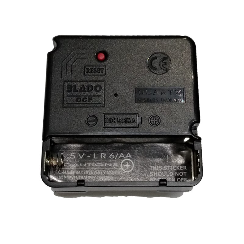 Reloj de pared analógico DCF77, señal receptora de movimiento RCC a 77,5 kHz, máquina de cuarzo de doble Motor operada en Alemania con manos de Metal