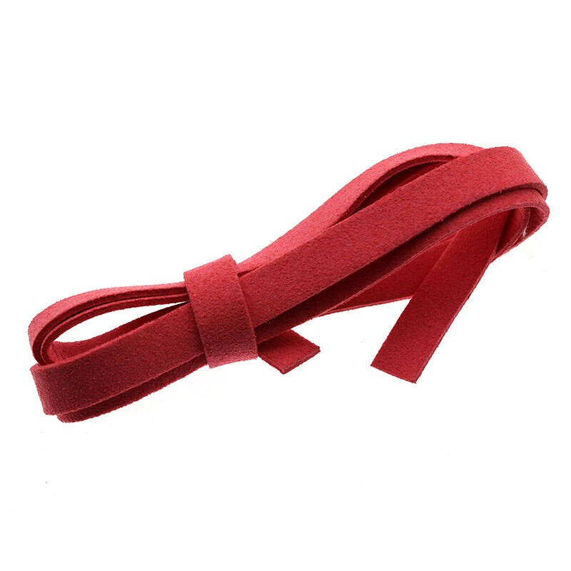 3 metrów/partia 8mm płaskie zamszowe koreański aksamitna skóra przewód liny nici do tworzenia biżuterii naszyjnik DIY bransoletka biżuteria akcesoria: hot pink