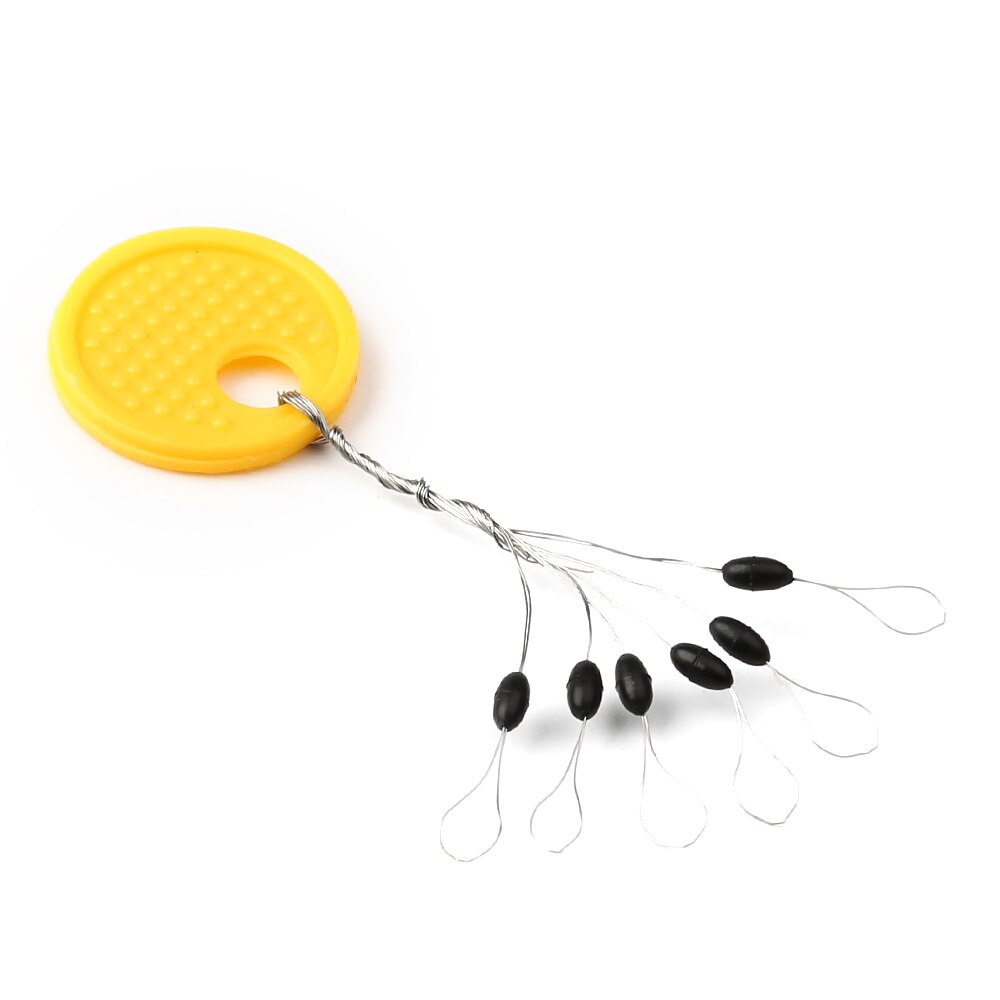 20 Pcs/lot pêche flotteur pêche Bobber flotteur caoutchouc ovale bouchon pêche espace haricots émerillons Clip connecteur matériel de pêche